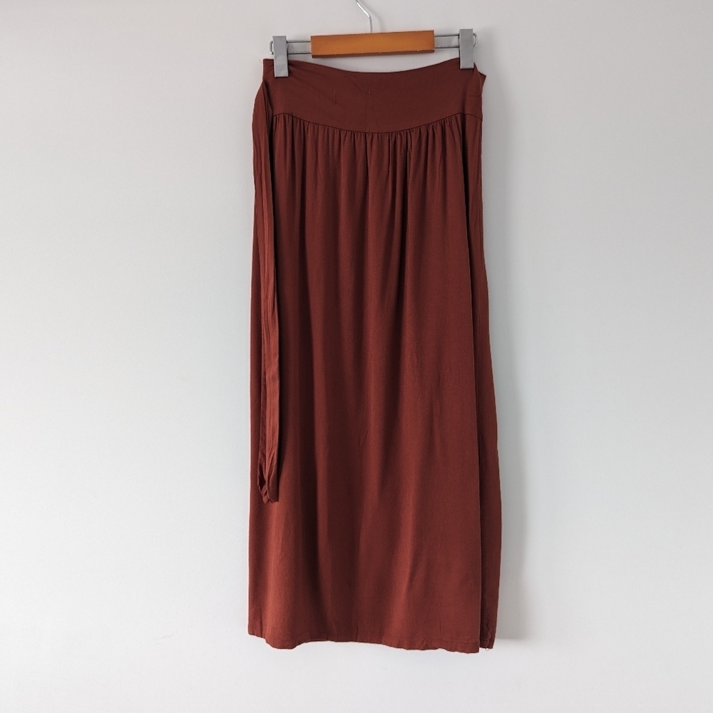 allDAY Fashion Tie Waist Maxi Skirt, Rust, EUR 36/UK 6 - Picture 2 of 10